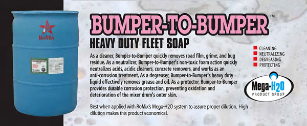 RoMix BUMPER-TO-BUMPER Heavy Duty Fleet Soap Ultra-Concentrated Heavy Duty Truck Wash & Anti-Corrosion Treatment
